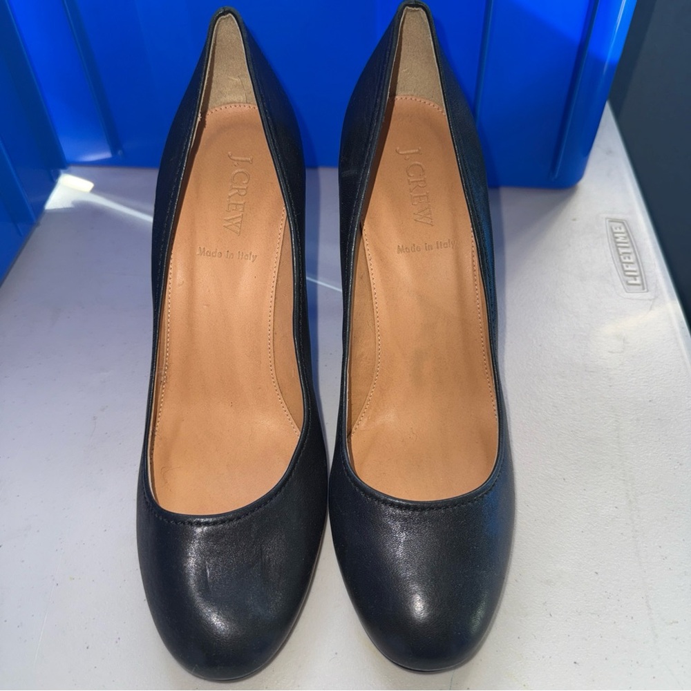 J. Crew Women's Black Leather Pumps